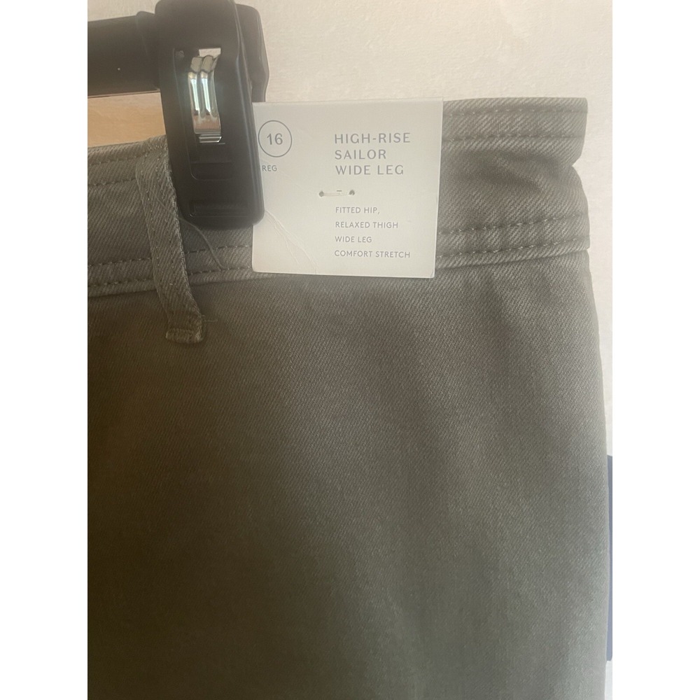 Universal Thread‎ sailor wide leg Olive Green High-Rise size 16. NWT